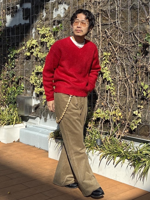 モヘアミックス オーバーサイズ Vネックニット（ニット/セーター