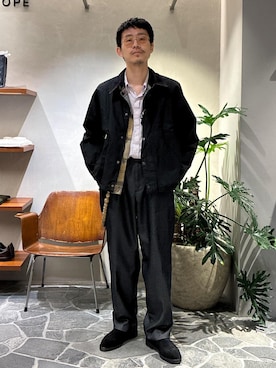 「アイテム（ブルゾン）」を使った、ふかのきさん（メンズ・172cm・20代）の夏コーディネート