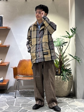 「Barbour（バブアー）のアイテム（ジャケット/アウター）」を使った、ふかのきさん（メンズ・172cm）の秋コーディネート