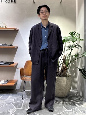 ふかのきさん（メンズ・172cm）の春コーディネート