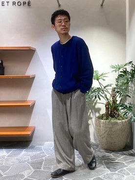 「アイテム（カーディガン/ボレロ）」を使った、ふかのきさん（メンズ・172cm・20代）の冬コーディネート