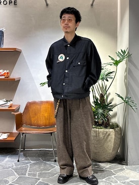 「アイテム（パンツ）」を使った、ふかのきさん（メンズ・172cm・20代）の秋コーディネート