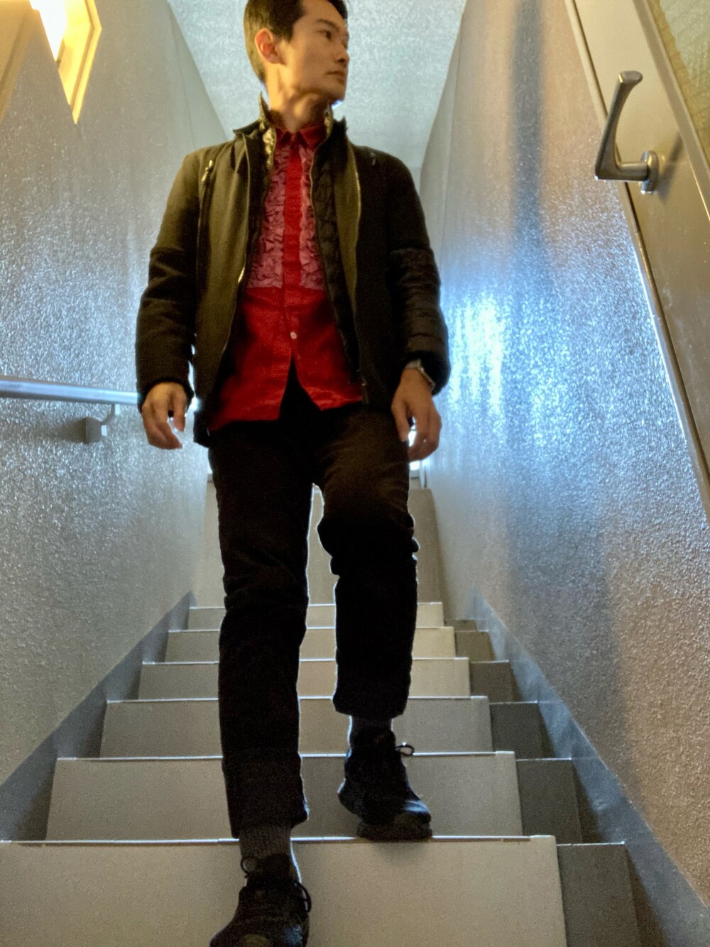 Yohji Yamamoto POUR HOMMEのブルゾンを使った人気ファッション