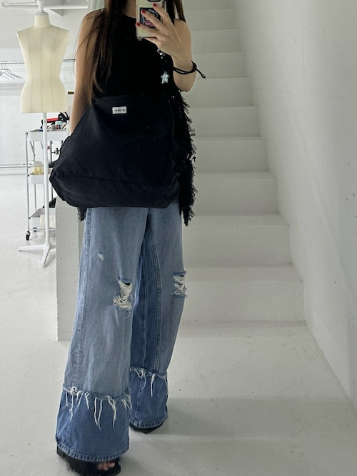 mici リメイクデザインデニムパンツ Sサイズ