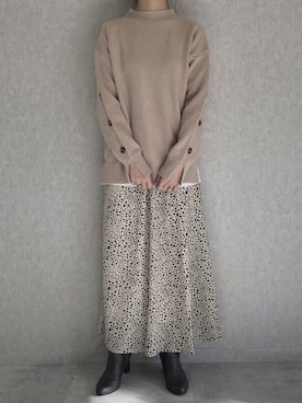 「アイテム（その他アンダーウェア/インナー）」を使った、ikuさん（レディース・161cm）の秋コーディネート