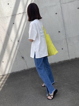 「イエローバッグ」｜ikuさん（レディース・161cm）の春コーディネート