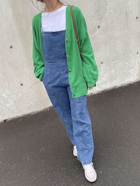 「copine」｜「アイテム（サロペット/オーバーオール）」を使った、ikuさん（レディース・161cm）の冬コーディネート