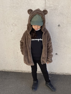 「copine（コピン）のアイテム」を使った、ikuさん（キッズ・130cm）の冬コーディネート