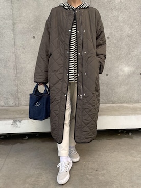 「copine」｜「アイテム（その他アウター）」を使った、ikuさん（レディース・161cm）の冬コーディネート