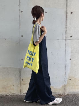 「copine」｜「アイテム（サロペット/オーバーオール）」を使った、ikuさん（レディース・161cm）の夏コーディネート