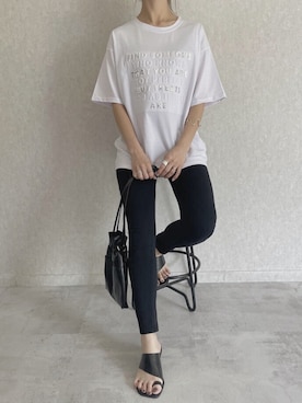 「アイテム（バングル/リストバンド）」を使った、ikuさん（レディース・161cm）の夏コーディネート