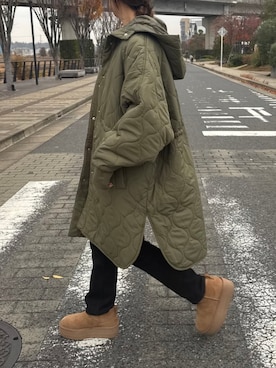 「copine（コピン）のアイテム」を使った、ikuさん（レディース・161cm）の冬コーディネート