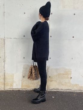 「Fabby fabby（ファビィーファビィー）のアイテム」を使った、ikuさん（レディース・161cm）の冬コーディネート