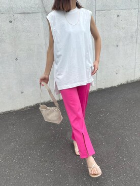 「copine」｜「アイテム（アクセサリー）」を使った、ikuさん（レディース・161cm）の夏コーディネート