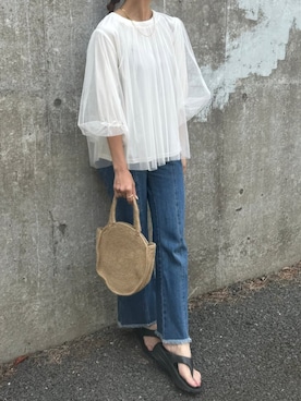 「copine」｜「アイテム（アクセサリー）」を使った、ikuさん（レディース・161cm）の夏コーディネート