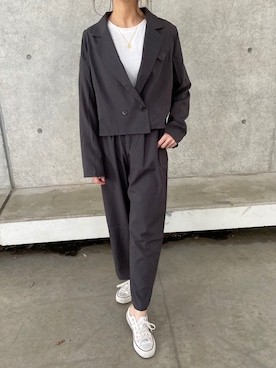 「copine」｜「アイテム（ジャケット/アウター）」を使った、ikuさん（レディース・161cm）の春コーディネート