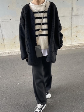 「copine」｜「アイテム（その他アウター）」を使った、ikuさん（レディース・161cm）の冬コーディネート