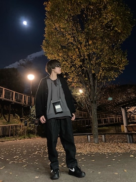 「CDG（シーディージー）のアイテム」を使った、hi.さん（レディース・158cm）の秋コーディネート