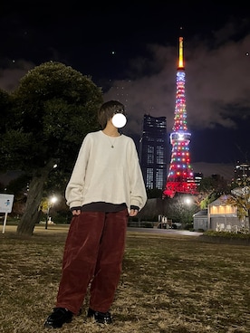 「nonnative（ノンネイティブ）のアイテム」を使った、hi.さん（レディース・158cm）の冬コーディネート