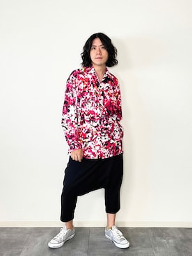 柄シャツのサトシ🌻さんのコーディネート