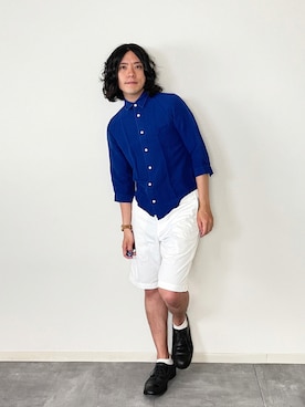 柄シャツのサトシ🌻さんのコーディネート