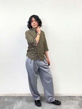 柄シャツのサトシ🌻さんのコーディネート