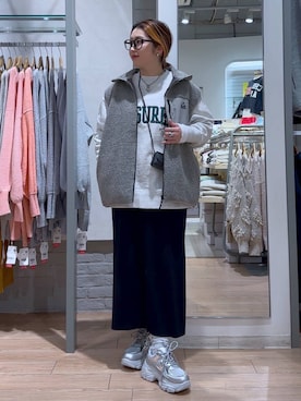 かおぽ  さん（レディース・159cm）の冬コーディネート