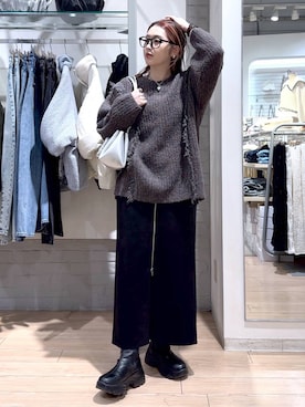 「アイテム（アクセサリー）」を使った、かおぽ  さん（レディース・159cm・30代）の秋コーディネート