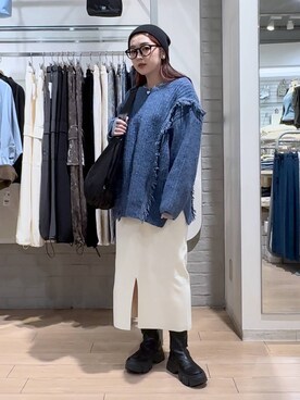 「アイテム（帽子）」を使った、かおぽ  さん（レディース・159cm・30代）の秋コーディネート