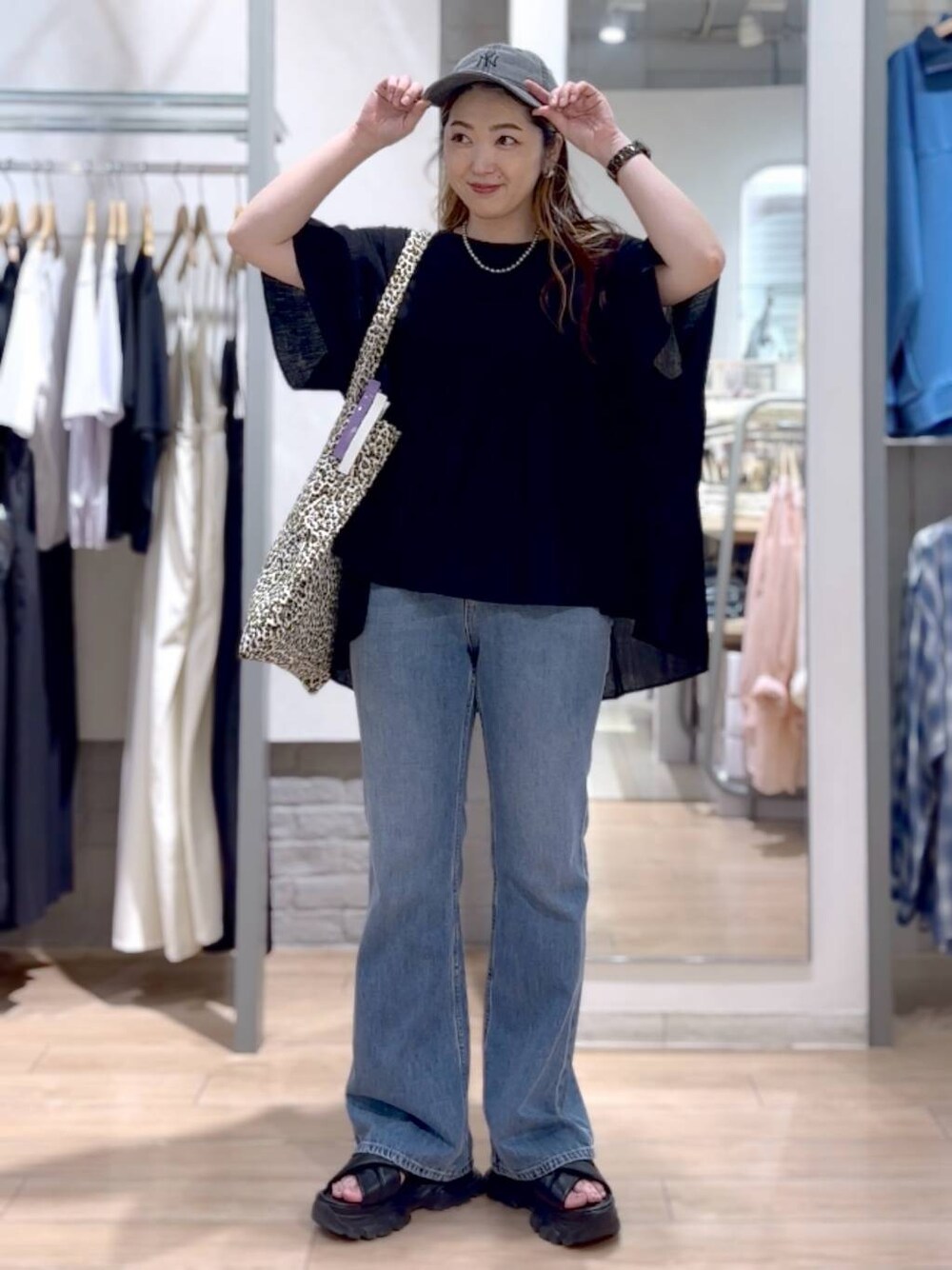 かおぽ (LOWRYS FARM 佐野プレミアムアウトレット)|LOWRYS FARMのキャップを使ったコーディネート - WEAR