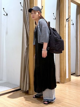 「アイテム（帽子）」を使った、かおぽ  さん（レディース・159cm・30代）の夏コーディネート