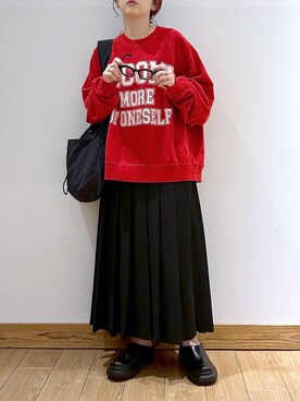 「モバイルグッズ_Me%」｜「アイテム（その他シューズ）」を使った、かおぽ  さん（レディース・159cm）の秋コーディネート
