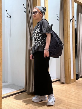 「アイテム（帽子）」を使った、かおぽ  さん（レディース・159cm・30代）の夏コーディネート