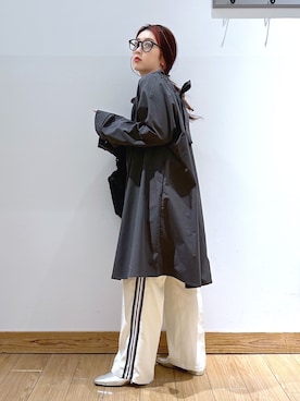 「着痩せコーデ」｜「アイテム（ワンピース/ドレス）」を使った、かおぽ  さん（レディース・159cm）の秋コーディネート