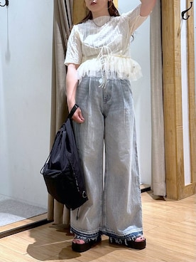 「アイテム（帽子）」を使った、かおぽ  さん（レディース・159cm・30代）の夏コーディネート