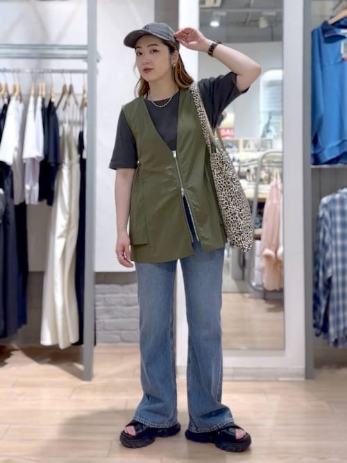 セール】ピグメントネックリボン5S 452589（Tシャツ/カットソー