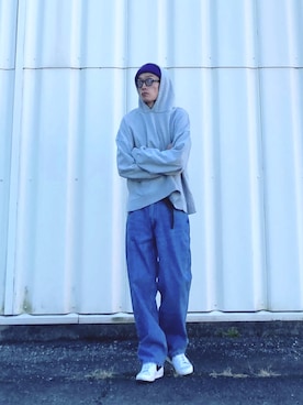 「levis」｜SHUSKさん（メンズ・178cm）の冬コーディネート