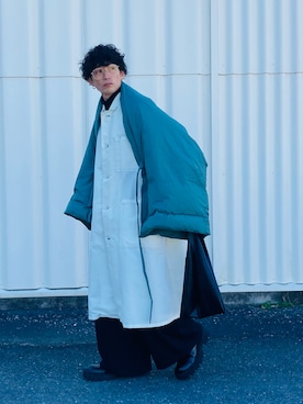 「エコバッグ」｜SHUSKさん（メンズ・178cm）の冬コーディネート