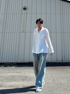「アイテム（パンツ）」を使った、SHUSKさん（メンズ・178cm）の夏コーディネート