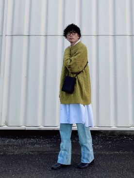 「select MOCA（セレクトモカ）のアイテム」を使った、SHUSKさん（メンズ・178cm）の冬コーディネート