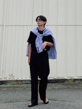 「SASKIA DIEZ（サスキアディッツ）のアイテム（アクセサリー）」を使った、SHUSKさん（メンズ・178cm）の夏コーディネート