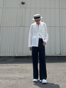 「タンクトップ」｜SHUSKさん（メンズ・178cm）の秋コーディネート