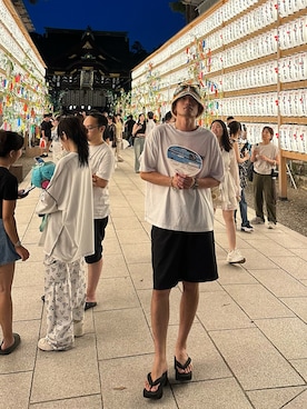 「アイテム（その他シューズ）」を使った、SHUSKさん（メンズ・178cm）の夏コーディネート