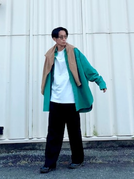 「RAF SIMONS（ラフシモンズ）のアイテム（ジャケット/アウター）」を使った、SHUSKさん（メンズ・178cm）の秋コーディネート
