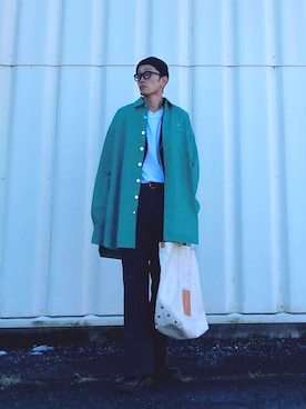 「RAF SIMONS（ラフシモンズ）のアイテム（ジャケット/アウター）」を使った、SHUSKさん（メンズ・178cm）の冬コーディネート