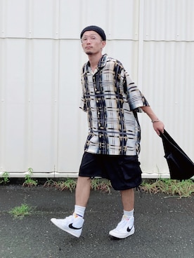 「anello（アネロ）のアイテム」を使った、SHUSKさん（メンズ・178cm）の夏コーディネート