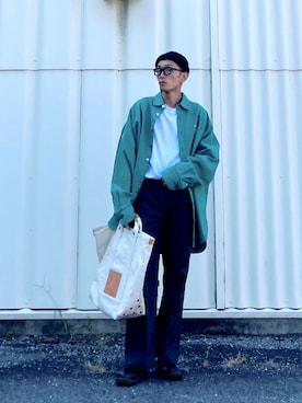 「マイベストコーデ2022」｜「アイテム（デニムジャケット）」を使った、SHUSKさん（メンズ・178cm）の秋コーディネート
