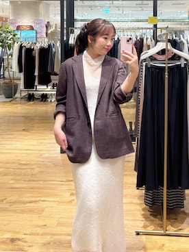 「アイテム（テーラードジャケット）」を使った、yumeminさん（レディース・162cm・30代）の秋コーディネート