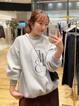 「A part by（アパートバイ）のアイテム（スウェット）」を使った、yumeminさん（レディース・162cm）の秋コーディネート