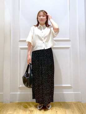 「アイテム（シャツ/ブラウス）」を使った、yumeminさん（レディース・162cm・30代）の夏コーディネート